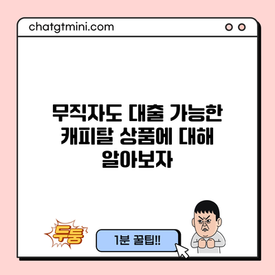 무직자도 대출 가능한 캐피탈 상품에 대해 알아보자