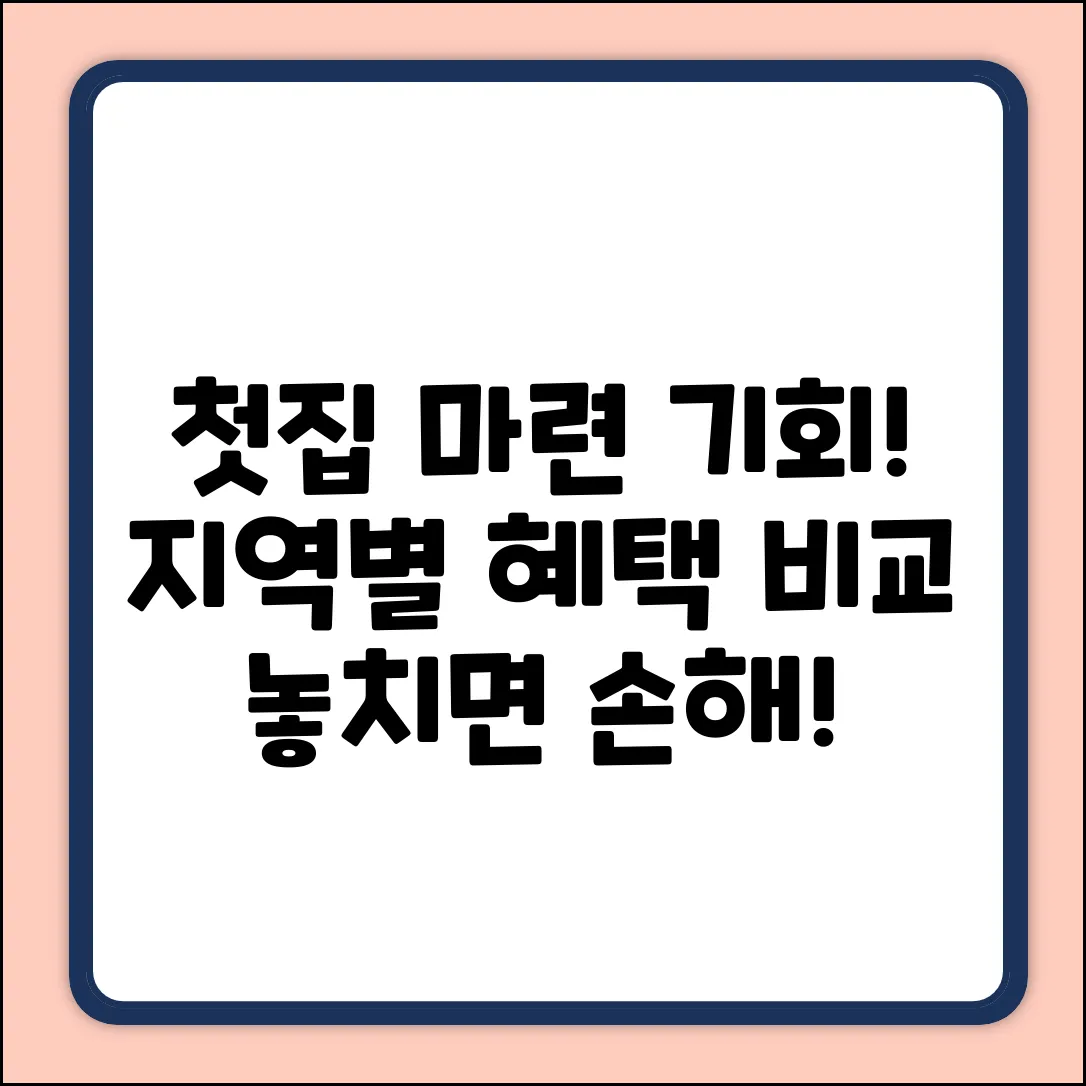 지역별 생애첫주택자금대출: 놀라운 혜택!