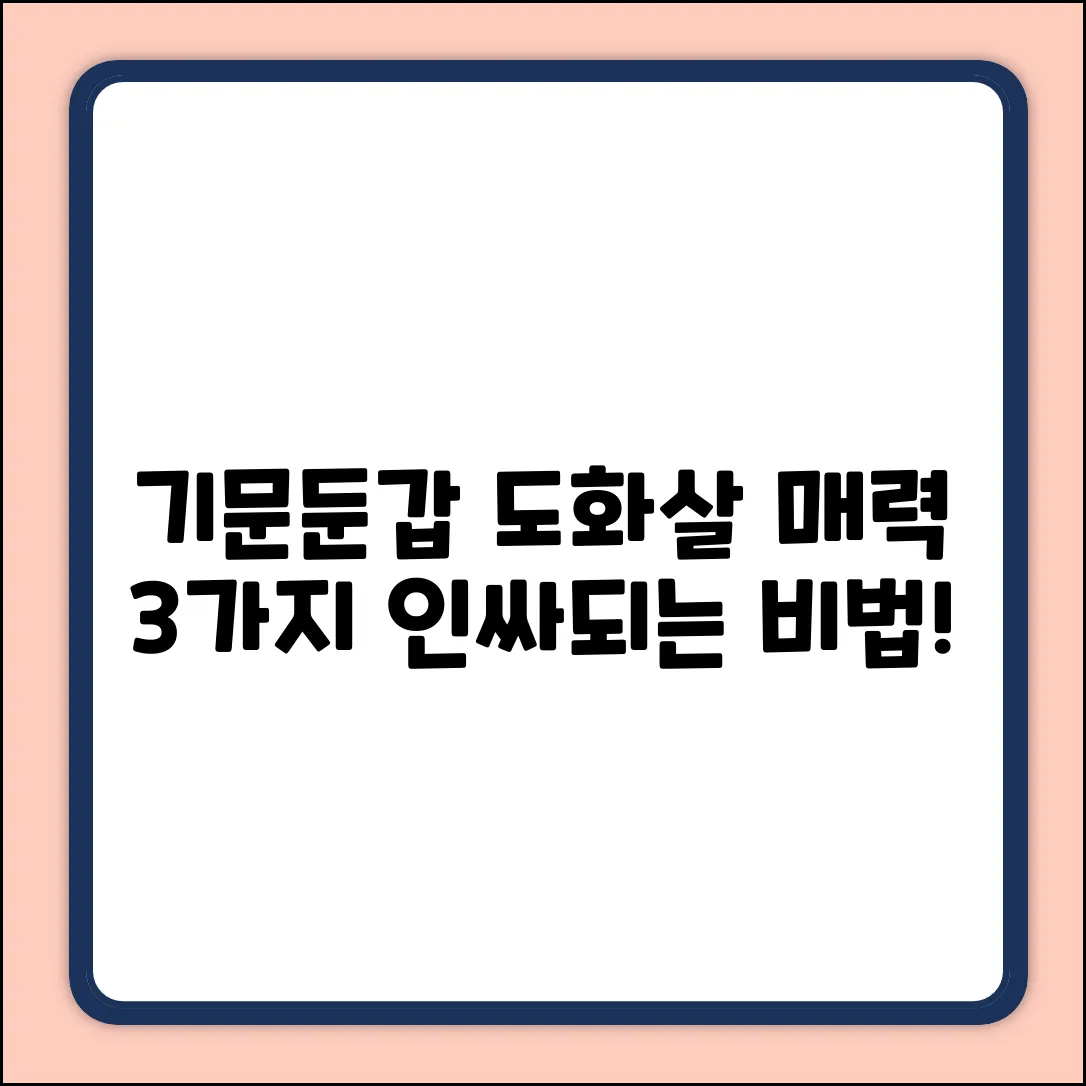 기문둔갑 도화살: 3가지 매력 포인트