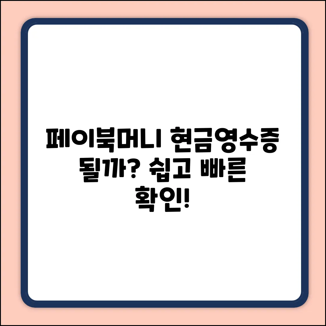 페이북머니 현금영수증, 발급될까?
