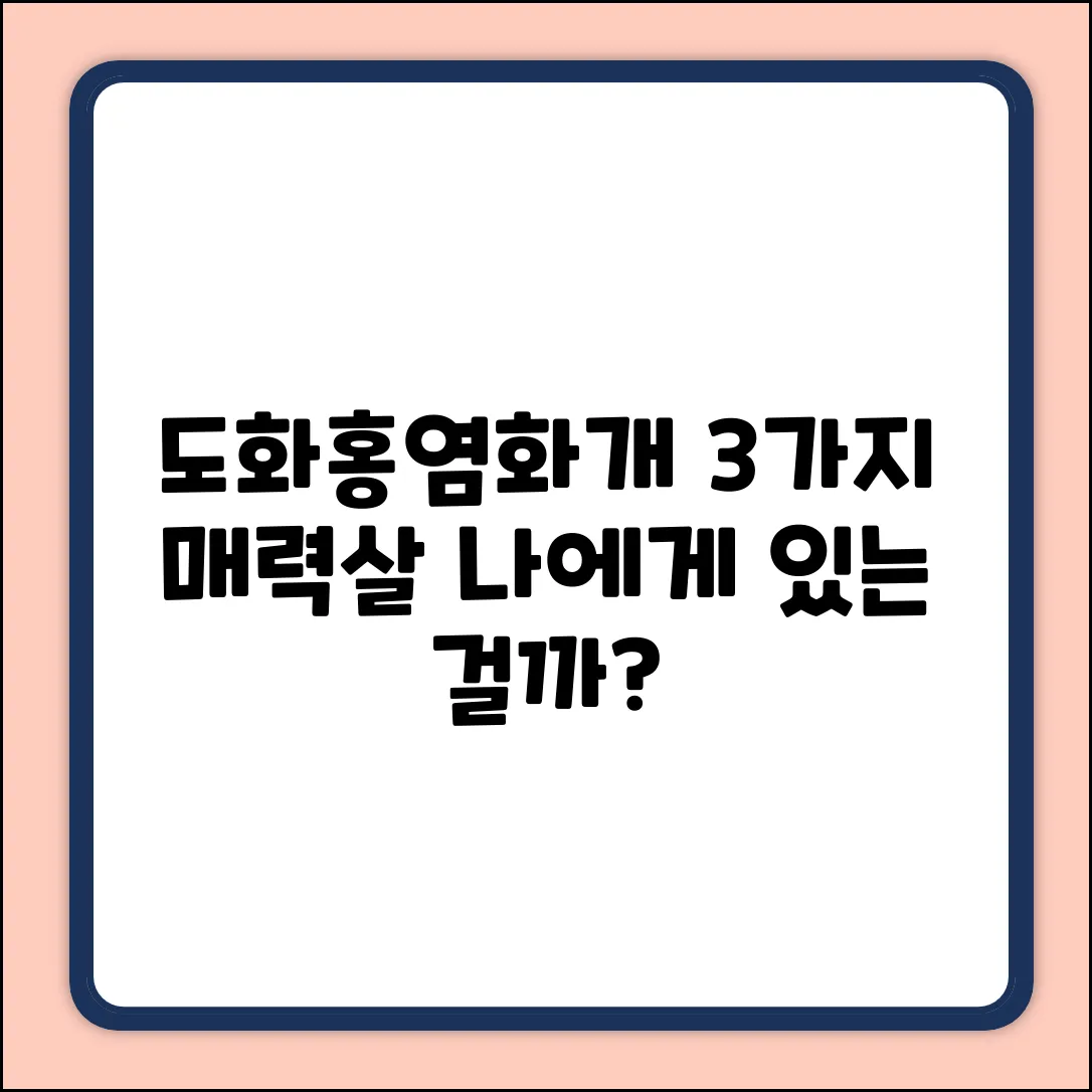 도화/홍염/화개살, 3가지 매력 특징?